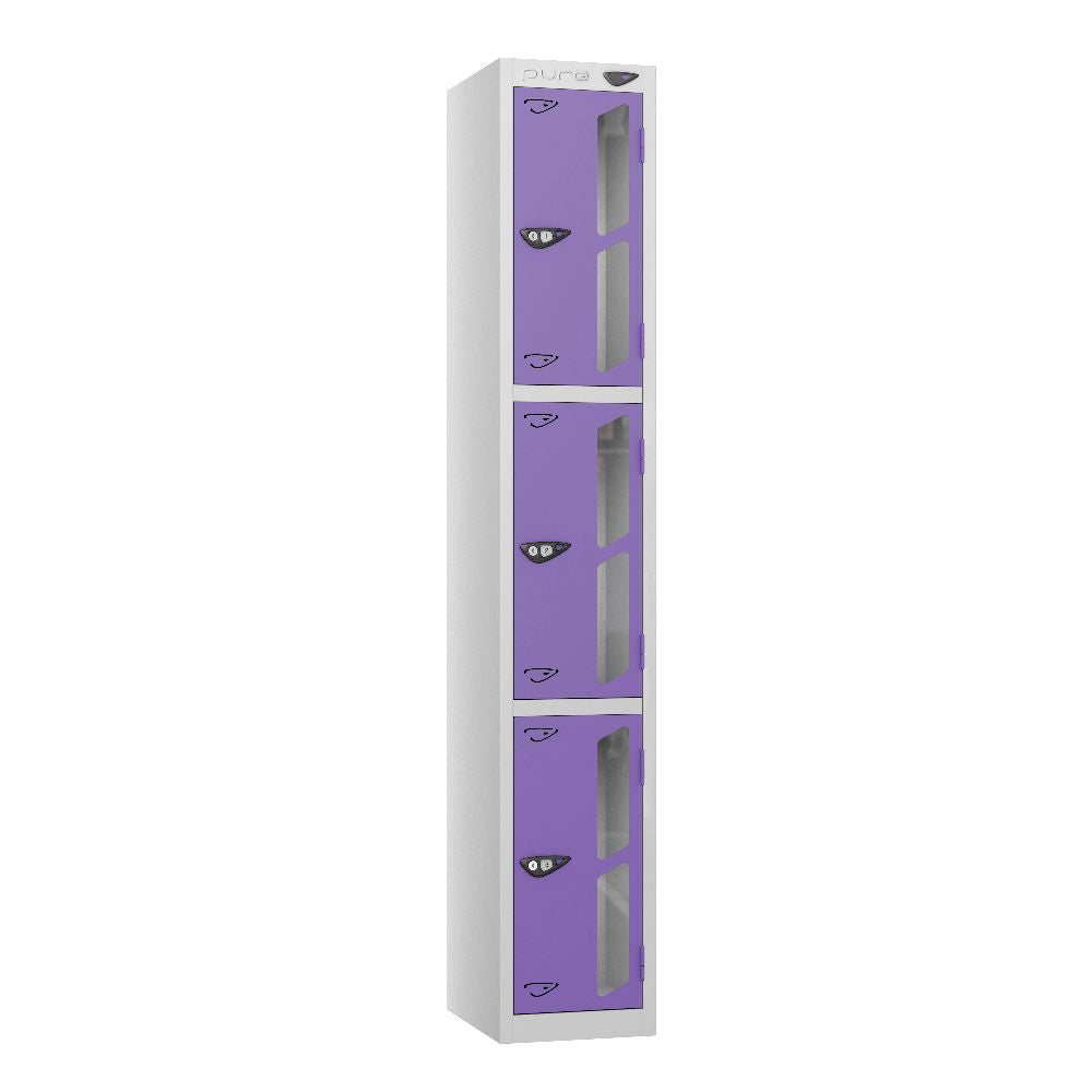 Vision 3-Door Locker Pearl Silver Orchid Violet