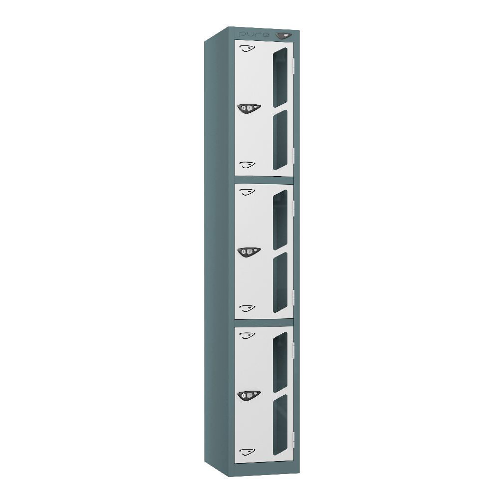 Vision 3-Door Locker Slate Grey Arctic White