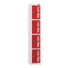 Vision 4-Door Locker Arctic White Flame Red