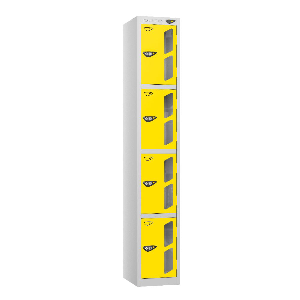 Vision 4-Door Locker Pearl Silver Lemon Yellow