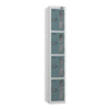 Vision 4-Door Locker Pearl Silver Slate Grey