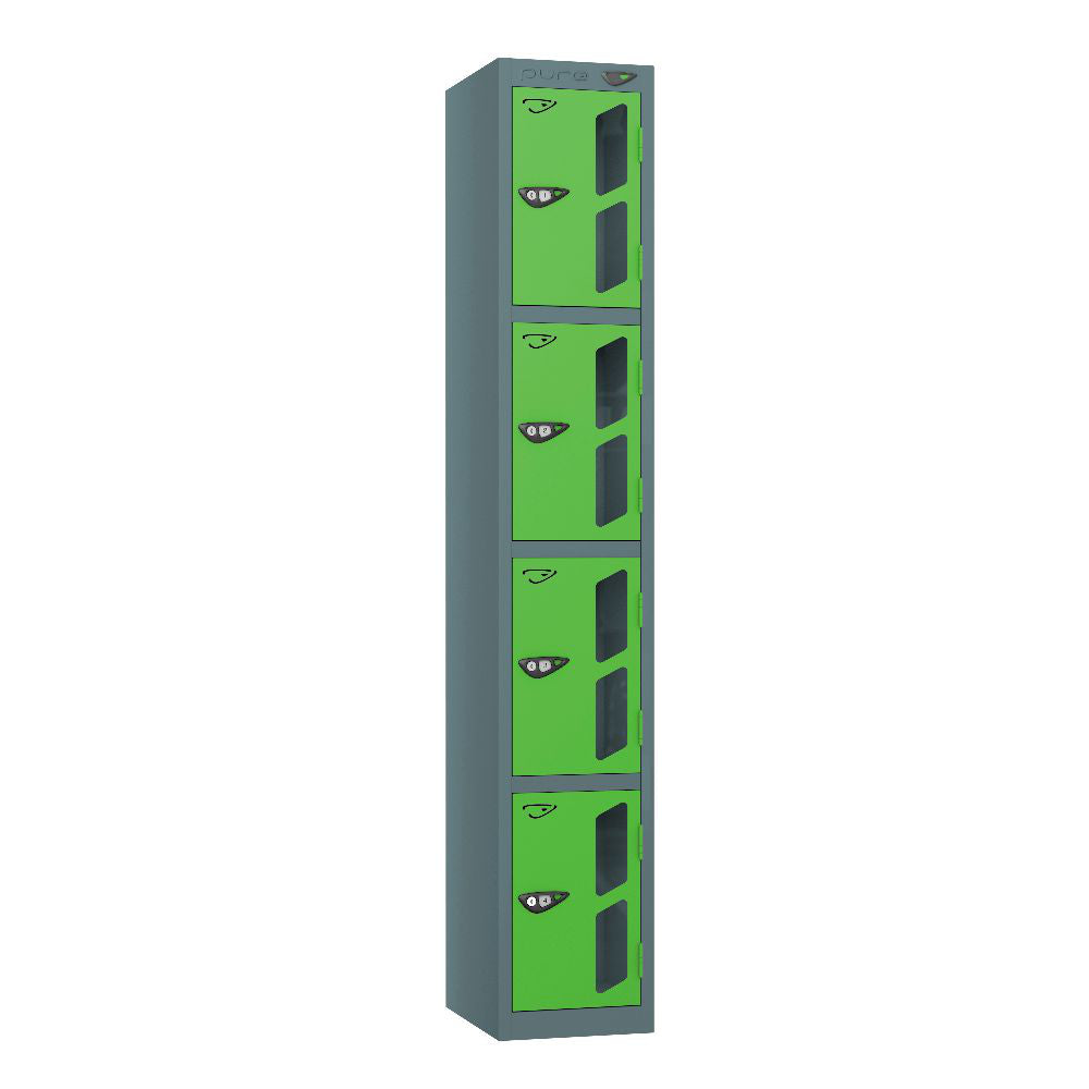 Vision 4-Door Locker Slate Grey Forest Green