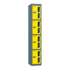 Vision 4-Door Locker Slate Grey Lemon Yellow