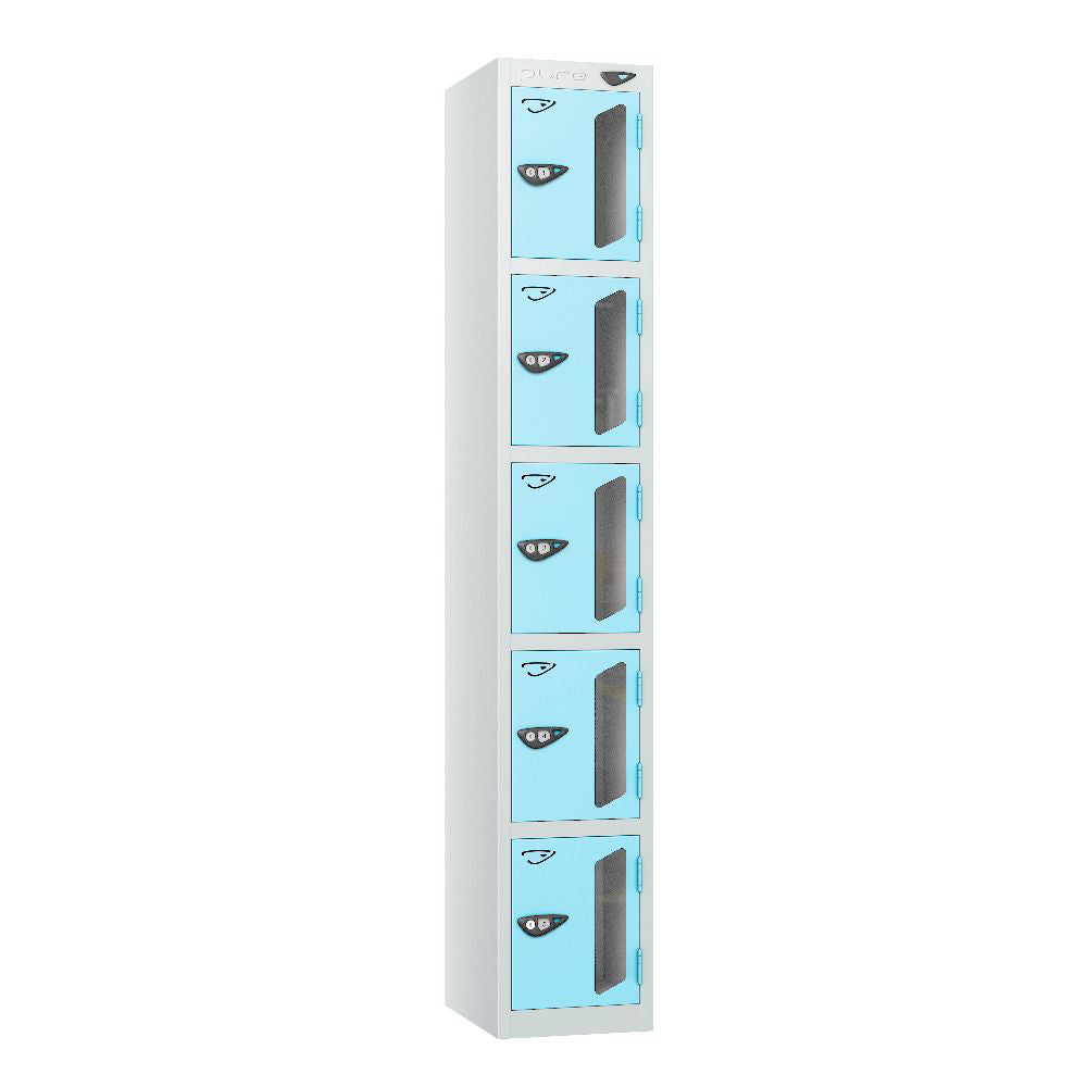 Vision 5-Door Locker Arctic White Ribbon Blue