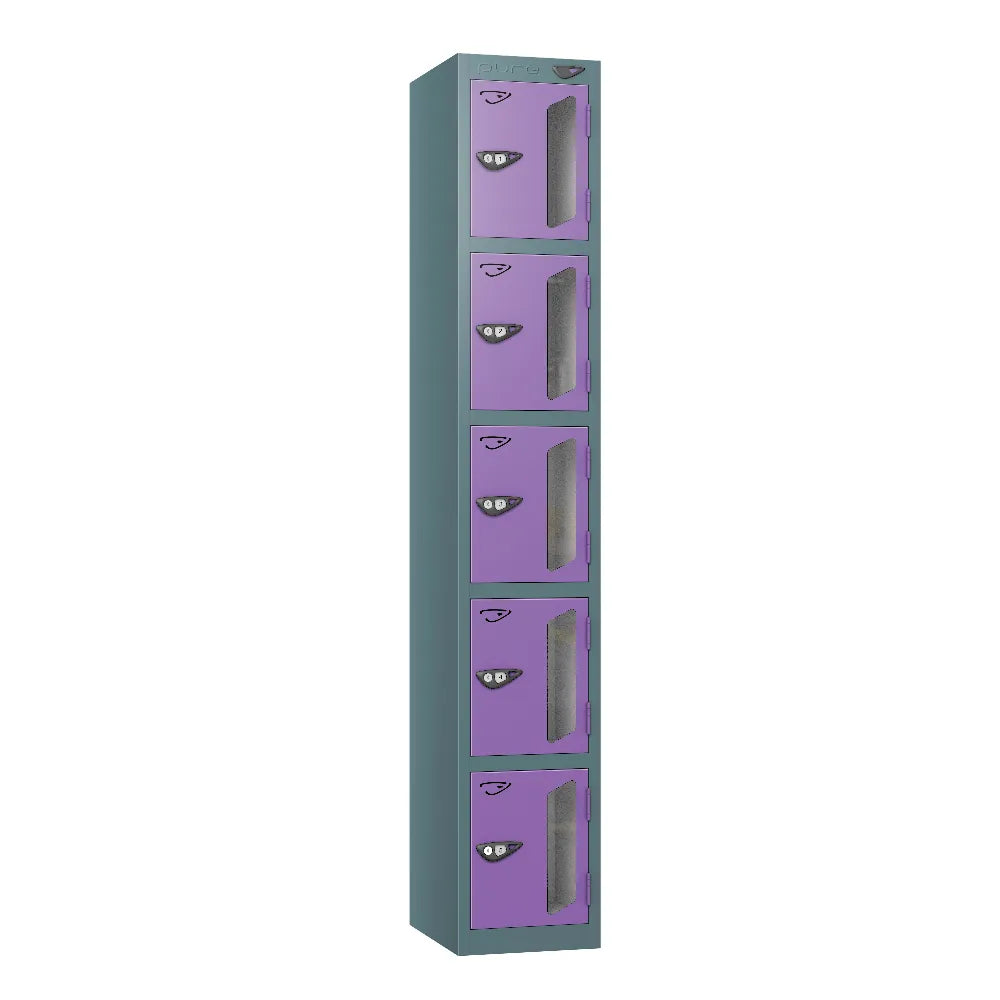 Vision 5-Door Locker Slate Grey Orchid Violet