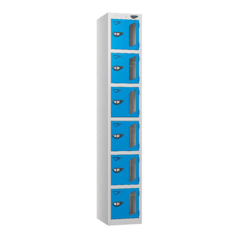 Vision 6-Door Locker - Pearl Silver Cobalt Blue