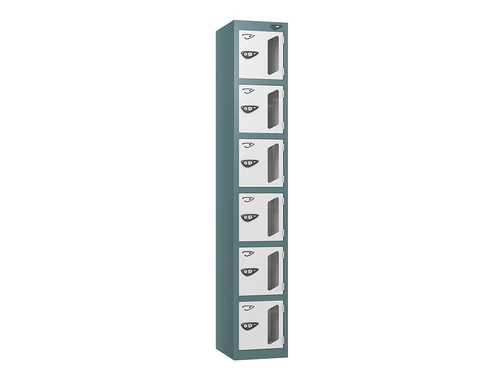 Vision 6-Door Locker - Slate Grey & Arctic White