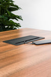 Wave 2 UK Sockets In Desk Power Module Black Attached in the Table 2