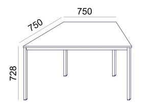 Wooden Trapezoidal Conference Table Sv 41 7 Dimensions 2