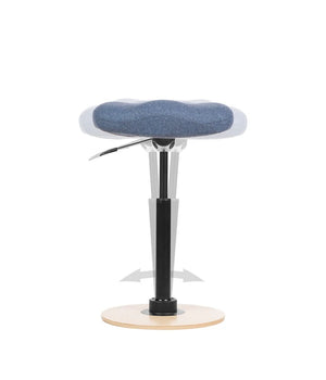 Work Stool Tilting Wooden Base 5