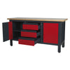 Workbench with 3 Drawers and 2 Cupboards AP1905C 3
