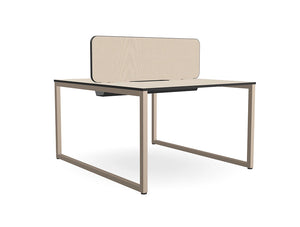 Ws.D Key 2-Person Back to Back Bench Desk with Closed Legs 2