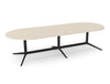 WsD Harmon Triple Cylinder Based Table with Oval Top