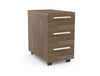 WsD Key 3 Drawer Slimline Pedestal Rock Oak