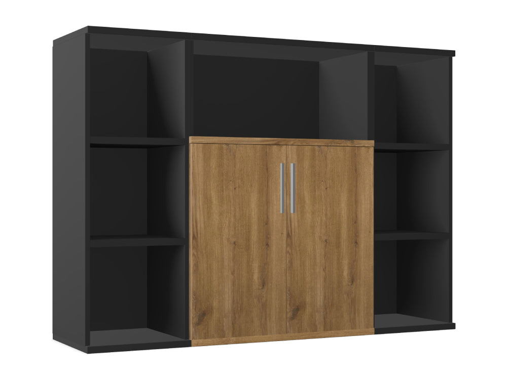 Ws.D Key 3-Level Half-Closed Storage with Bookshelves