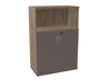 WsD Key 3 Level Half Closed Storage without Doors Rock Oak