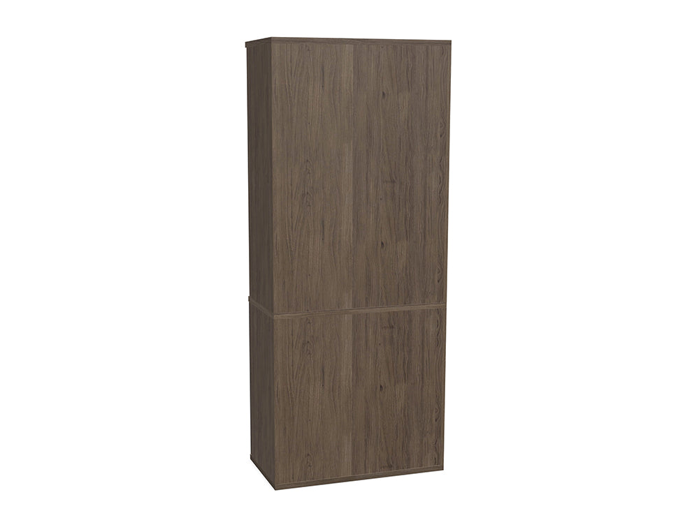 WsD Key 5 Level Half Closed Storage with Frameless Glass Rock Oak 2