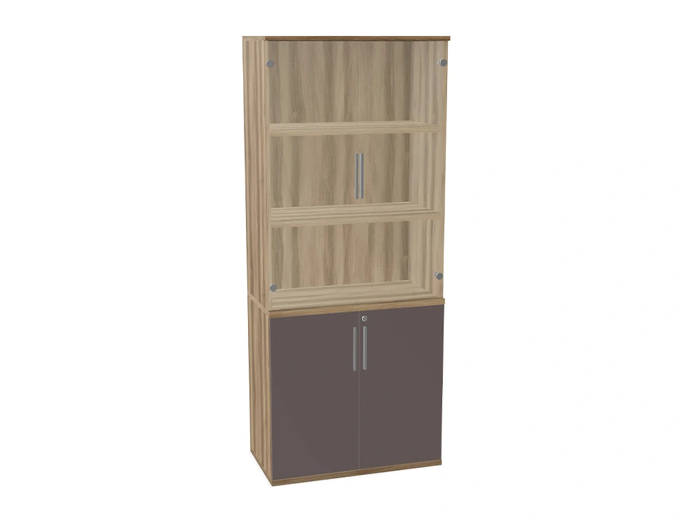 Ws.D Key 5-Level Half-Closed Storage with Glass Doors