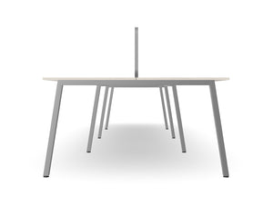 WsD Key 8 Person Back To Back Bench Desk with A Legs 3