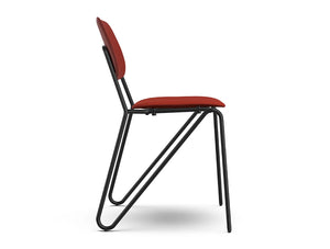 Ws.D Line Chair with Curved Legs and Padded Seat 2