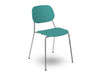 Ws.D Line Upholstered Chair with 4 Chrome Legs