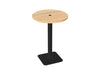 Ws.D Nexis+ Cylinder Square Base Poseur Table with Round Table Top