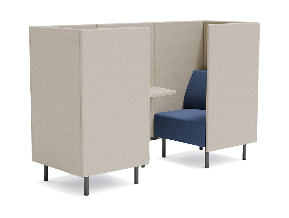 WsD Snug 2 Seater High Back Open Meeting Pod Closed