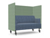 Ws.D Snug Mobile 2-Seater Sofa with High Back