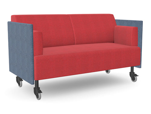 Ws.D Snug Mobile 2-Seater Sofa with Low Back