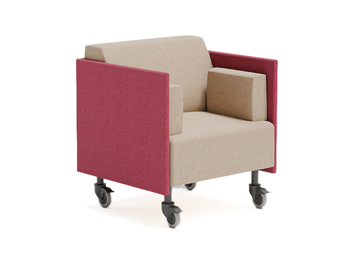 Ws.D Snug Mobile Armchair with Low Back