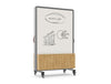 Ws.D Spry Mobile Wall - Whiteboard & Fabric Panel & Storage