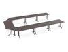 WsD Twister Fold Modular Rectangular Tables Conference Setup with Folding Legs 2
