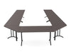 WsD Twister Fold Modular Rectangular Tables Conference Setup with Folding Legs 3