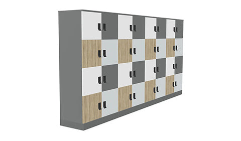 Stylish Wooden Lockers for Office Storage Solutions | Modular Locker ...