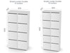 Wuteh Double Column Locker Dimensions