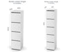 Wuteh Single Column Locker Dimensions