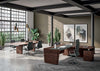 X10 Executive Table with High Back Chair and Indoor Plant in Modern Office Setting