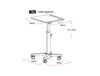 Yo Yo Desk Learn Sit Stand Solution Black 5 Dimensions
