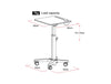 Yo Yo Desk Learn Sit Stand Solution White 9 Dimensions