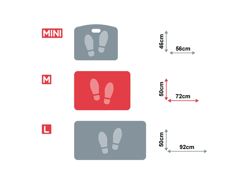 Yo Yo Mat Medium Anti Fatigue Standing Desk Mat 5 Dimensions