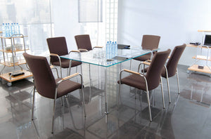 Zip Conference Chair with Table in Meeting Room Setting