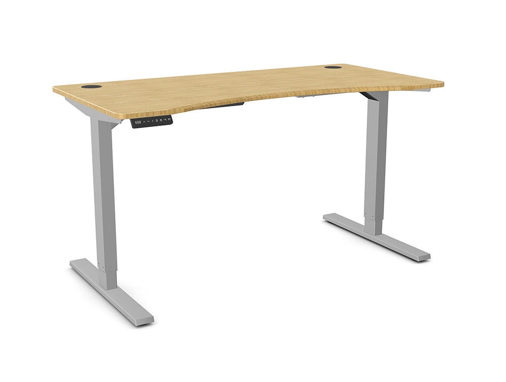 Zoom Single Desk with Bamboo Top