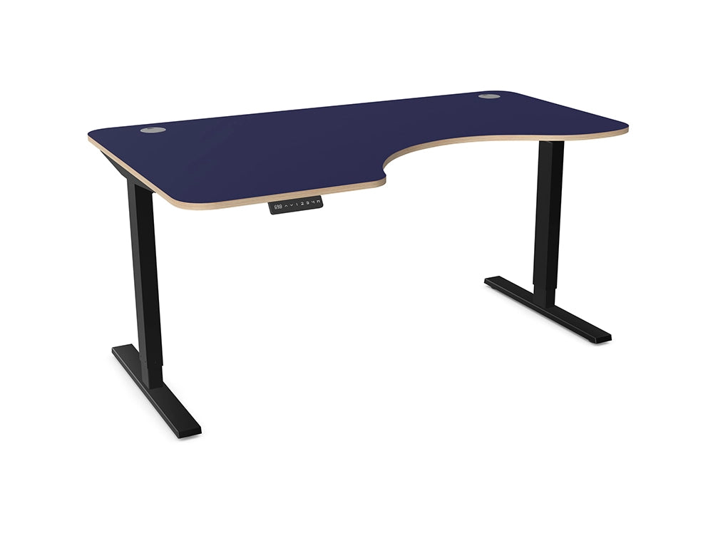 Zoom Sit-Stand Radial Desk Dimensions