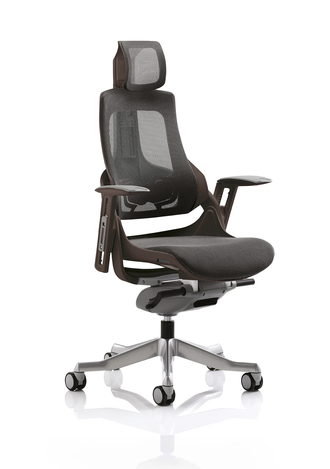 Zure High Back Black Shell Executive Office Chair With Arms EX000220 1