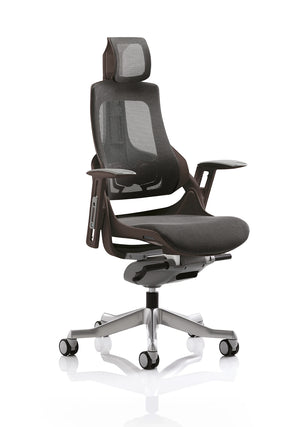 Zure High Back Black Shell Executive Office Chair With Arms KCUP1281 2