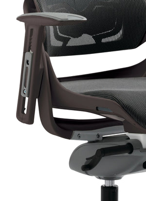 Zure High Back Black Shell Executive Office Chair With Arms KCUP1281 7