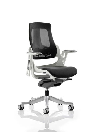 Zure High Back White Shell Executive Office Chair With Arms EX000111 2