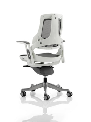 Zure High Back White Shell Executive Office Chair With Arms EX000111 6