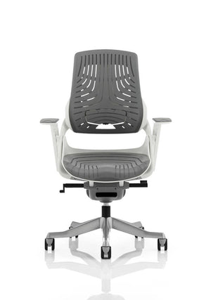 Zure High Back White Shell Executive Office Chair With Arms EX000112 11