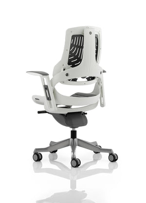 Zure High Back White Shell Executive Office Chair With Arms EX000112 7